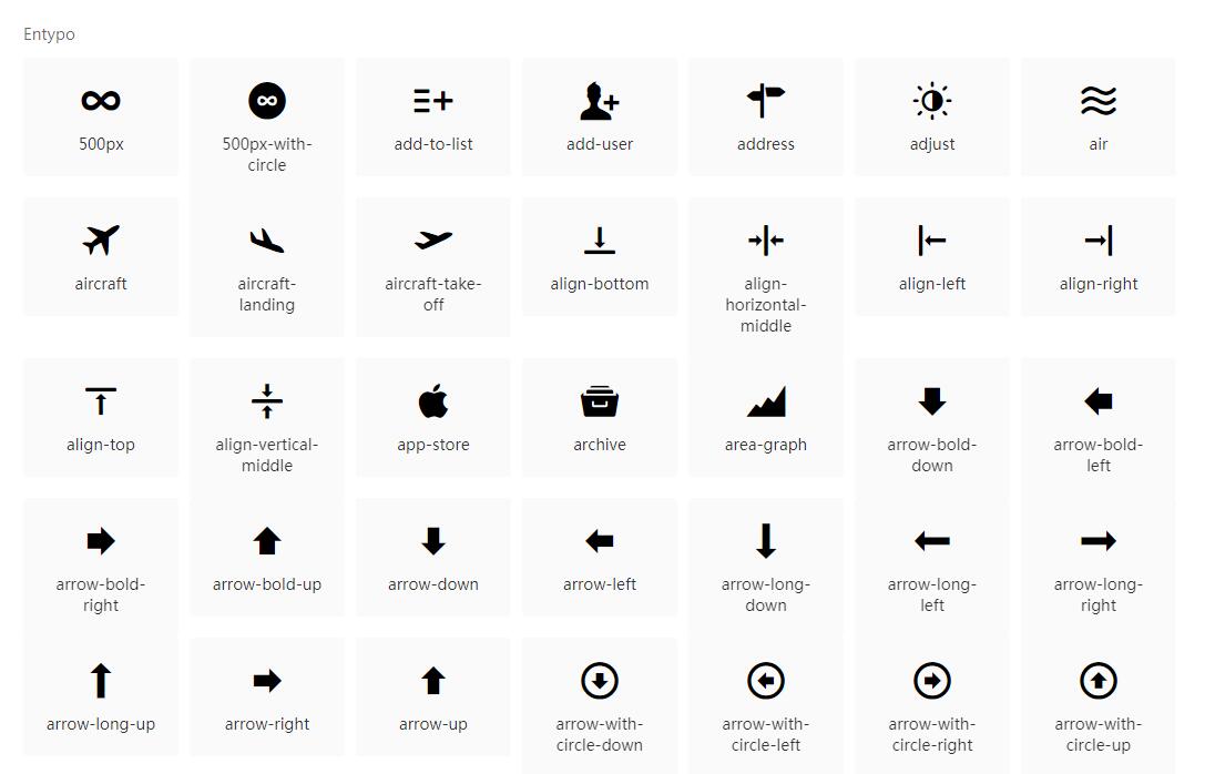 react vector icons