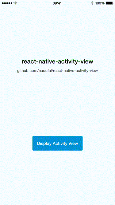 iOS share and action sheets for React Native