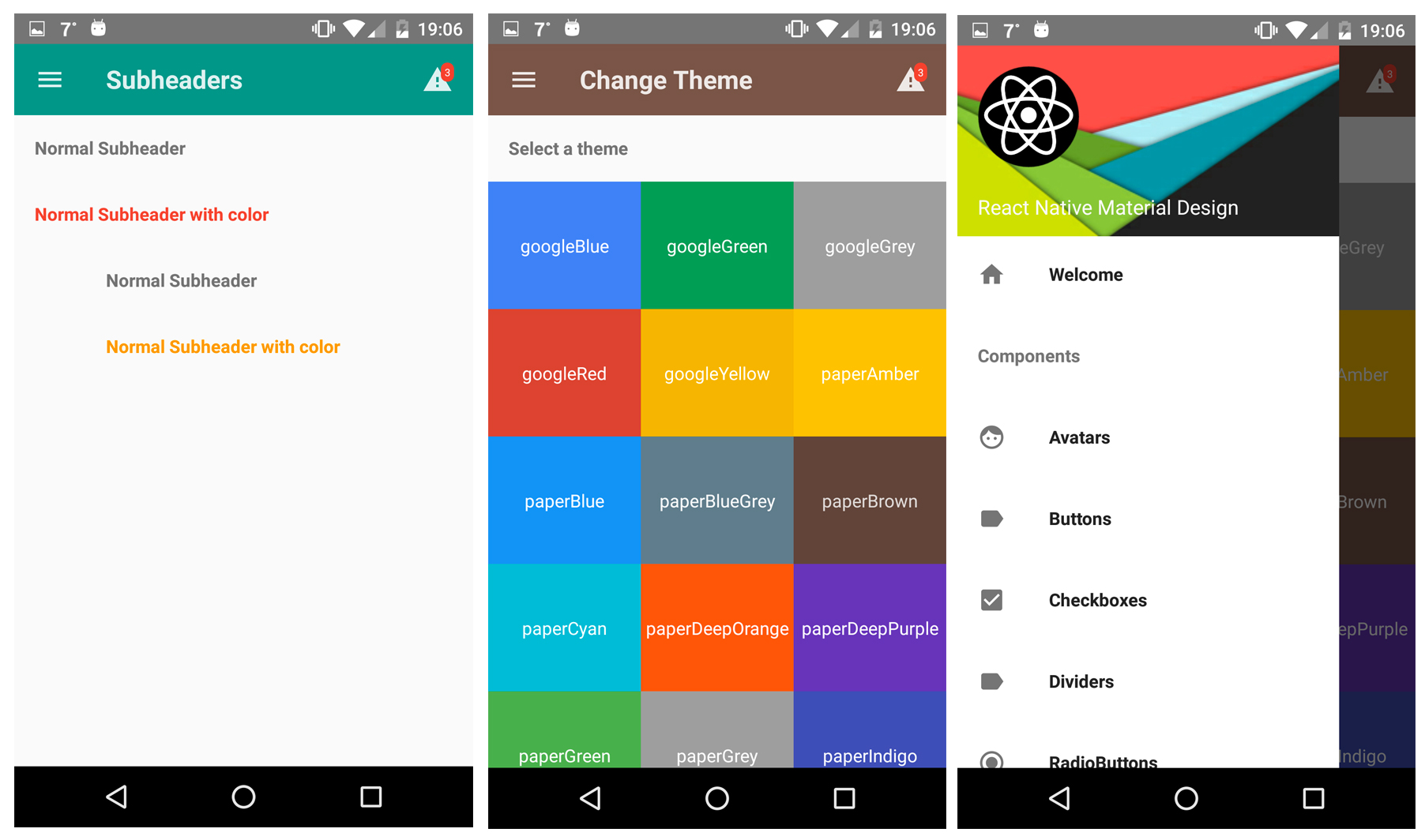 React Native Material Design