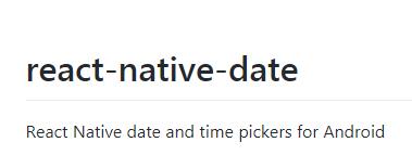 React Native date and time pickers for Android
