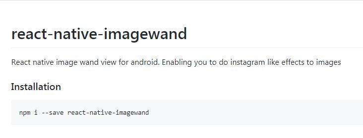 A image magic module for react native