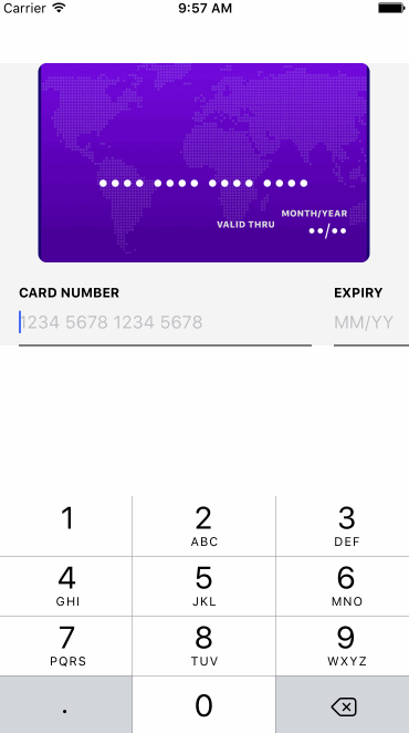 Easy and good looking credit-card input for your React Native Project