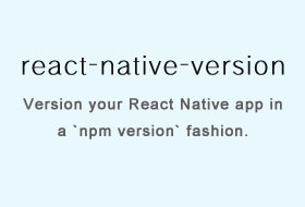 Version your React Native app in a npm version fashion