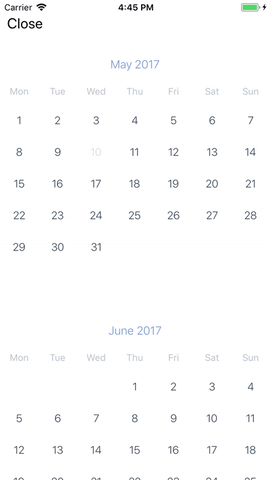 React-Native-Calendar