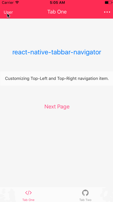 React-Native-TabBar-Navigator
