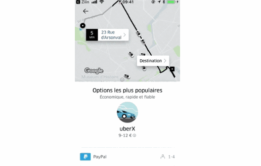 Open the map app of the user's choice with a specific location