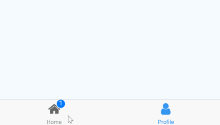 A tab bar that switches between scenes with React Native