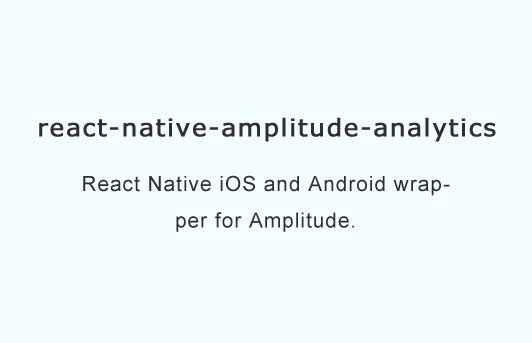 React Native iOS and Android wrapper for Amplitude