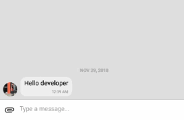 A Simple view just reveals with circular transition written in pure js