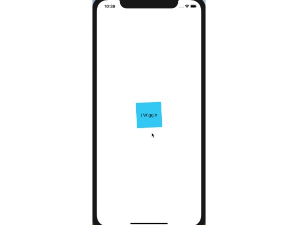 Simple box that wiggles for attention