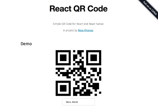 A QR code generator for React and React Native