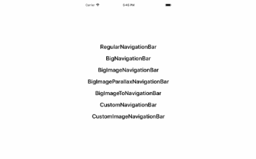 Different Navigation-Bar animations for react native
