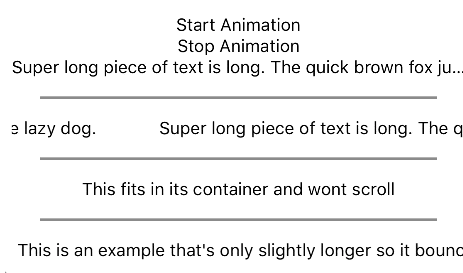 React Native Text Ticker/Marquee Component