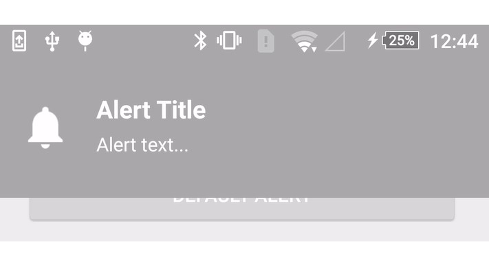 A simple lightweight dropdown banner library using creates native capabilities