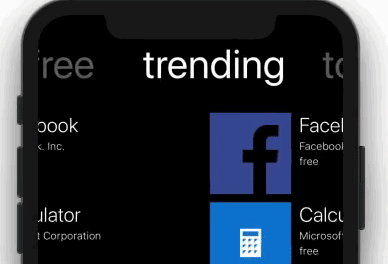 A Windows phone style tab navigator implemented for react native