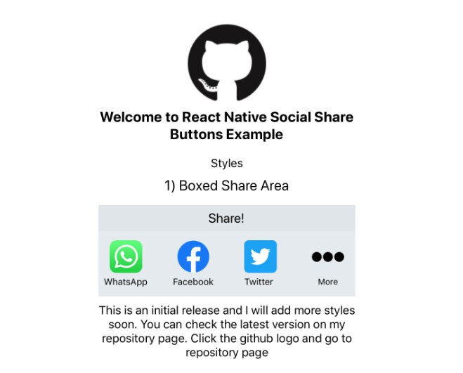 Integrate Social Media Share Function With This Component