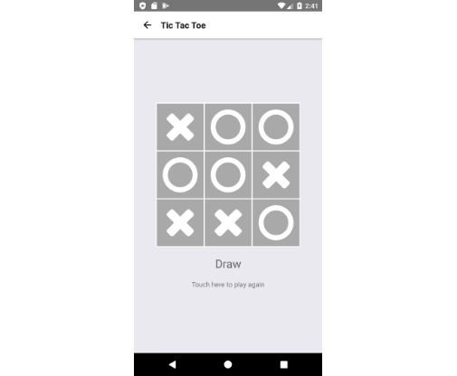 React Native Tic Tac Toe game