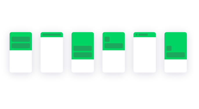 A library create a fully custom header for your iOS and Android apps