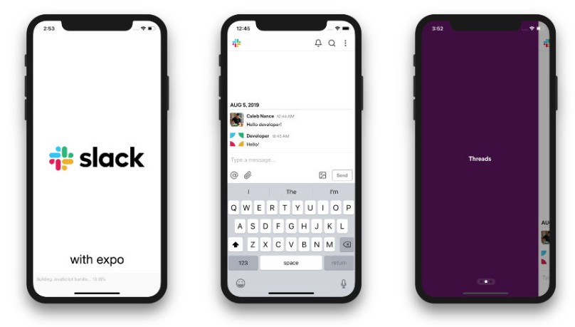 Slack UI Clone with React Native & Expo