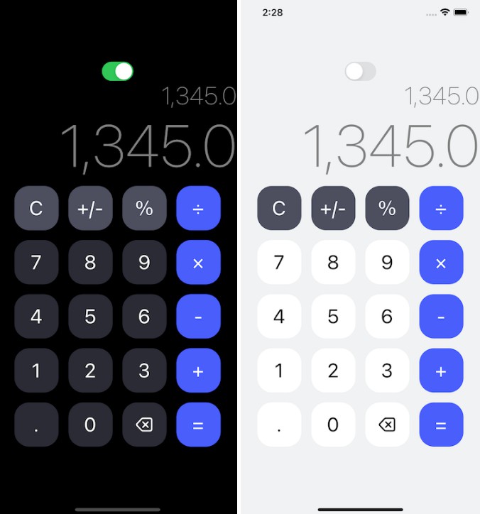 Calculator With Night Mode using React Native